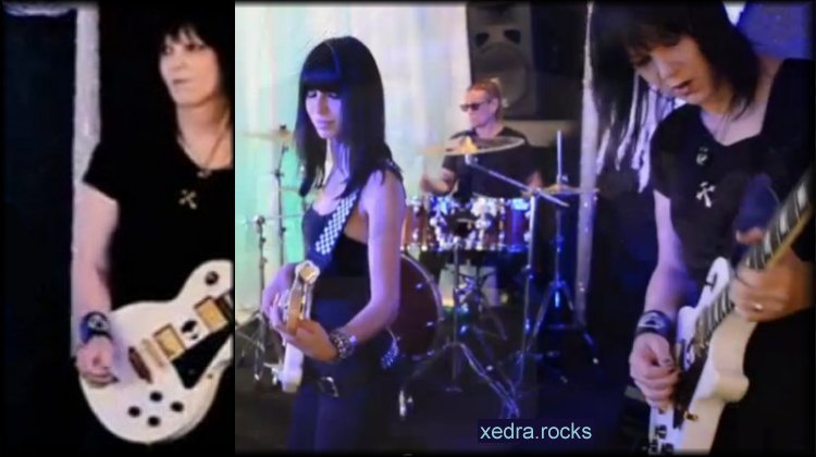 Xedra with Dean R. Ley'a band in the Angels music video 2014